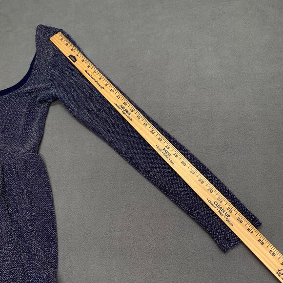 Free People Sparkle Deep Scoop Neck Back Mini Skater Dress Womens M/L? Concert - Picture 11 of 15